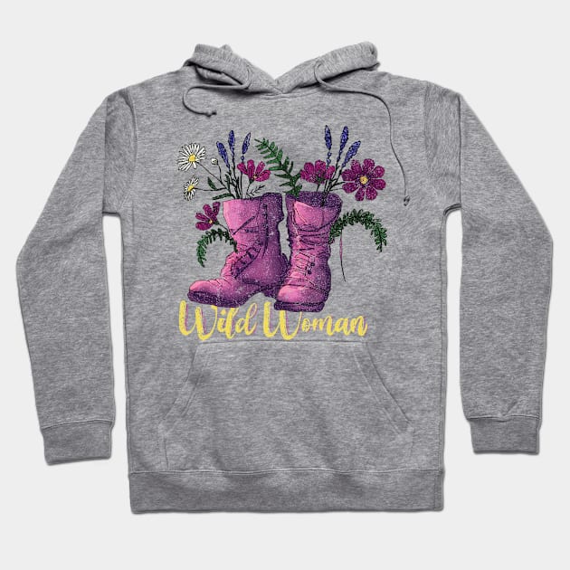 Wild Woman Outdoor Lover Hoodie by HHT